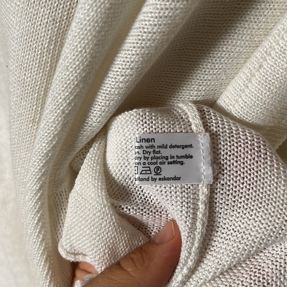 Eskandar 100%linen T shirt oversized - Picture 5 of 8